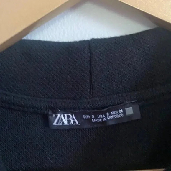 Zara Black Knit Sweatshirt Dress - Picture 7 of 10